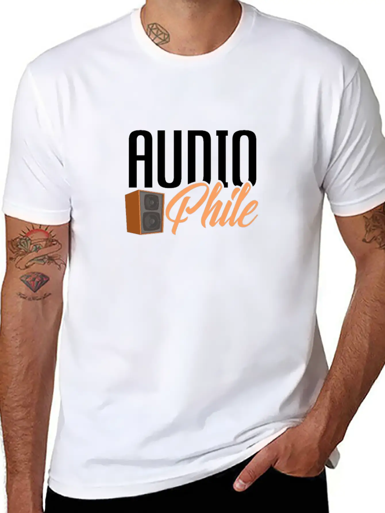 Audiophile Lightweight Cotton T-Shirt – Daily Comfort Graphic Shirt