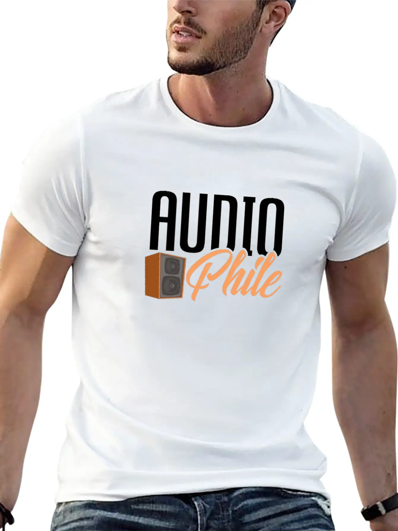 Audiophile Lightweight Cotton T-Shirt – Daily Comfort Graphic Shirt