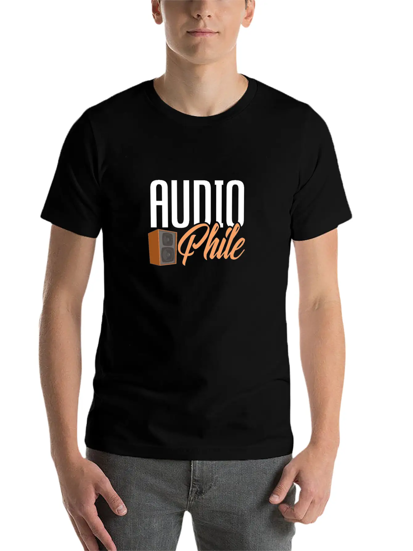 Audiophile Lightweight Cotton T-Shirt – Daily Comfort Graphic Shirt