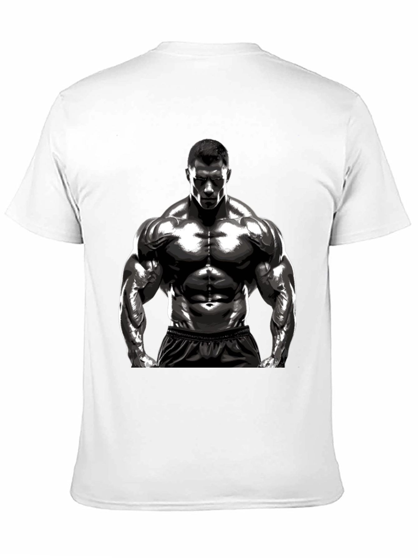 Bodybuilder Graphic T-Shirt - Black