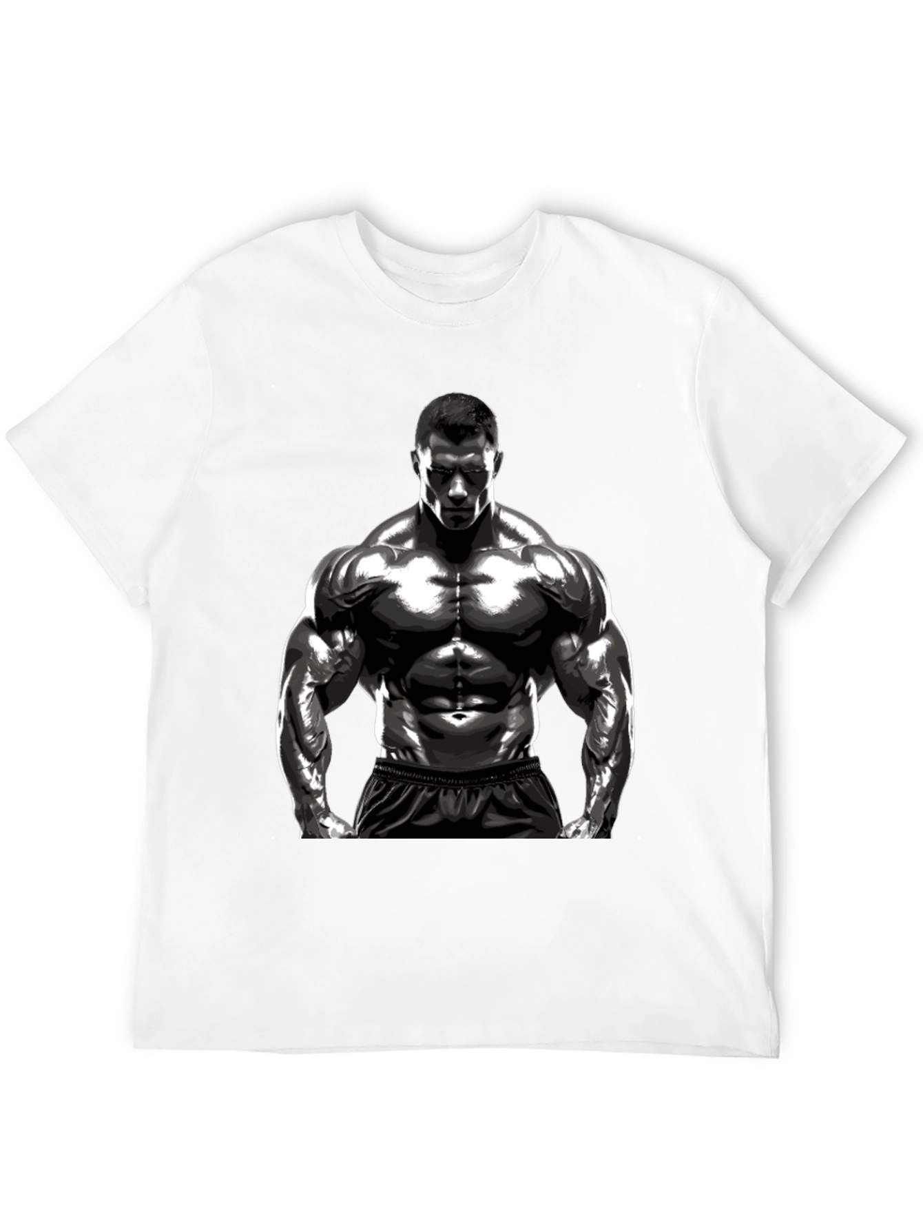 Bodybuilder Graphic T-Shirt - Black