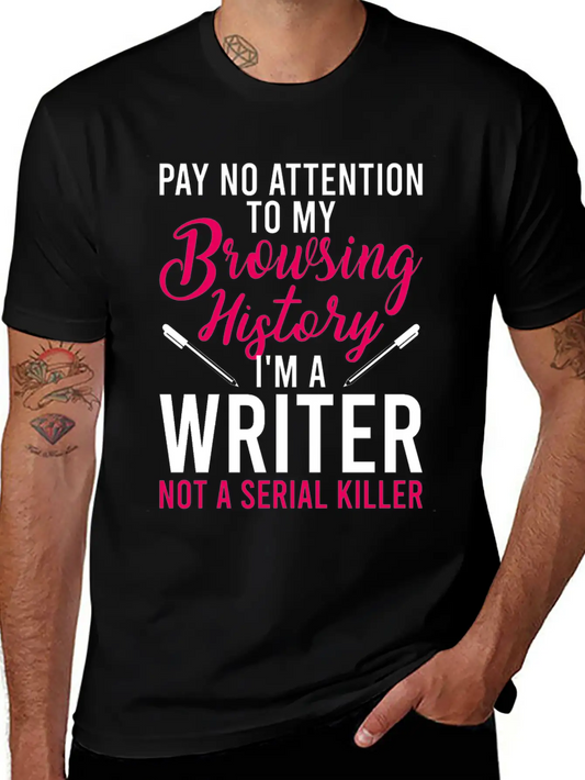 Author Book Writer Literature Bookworm Writing Lightweight Cotton T-Shirt – Daily Comfort Graphic Shirt