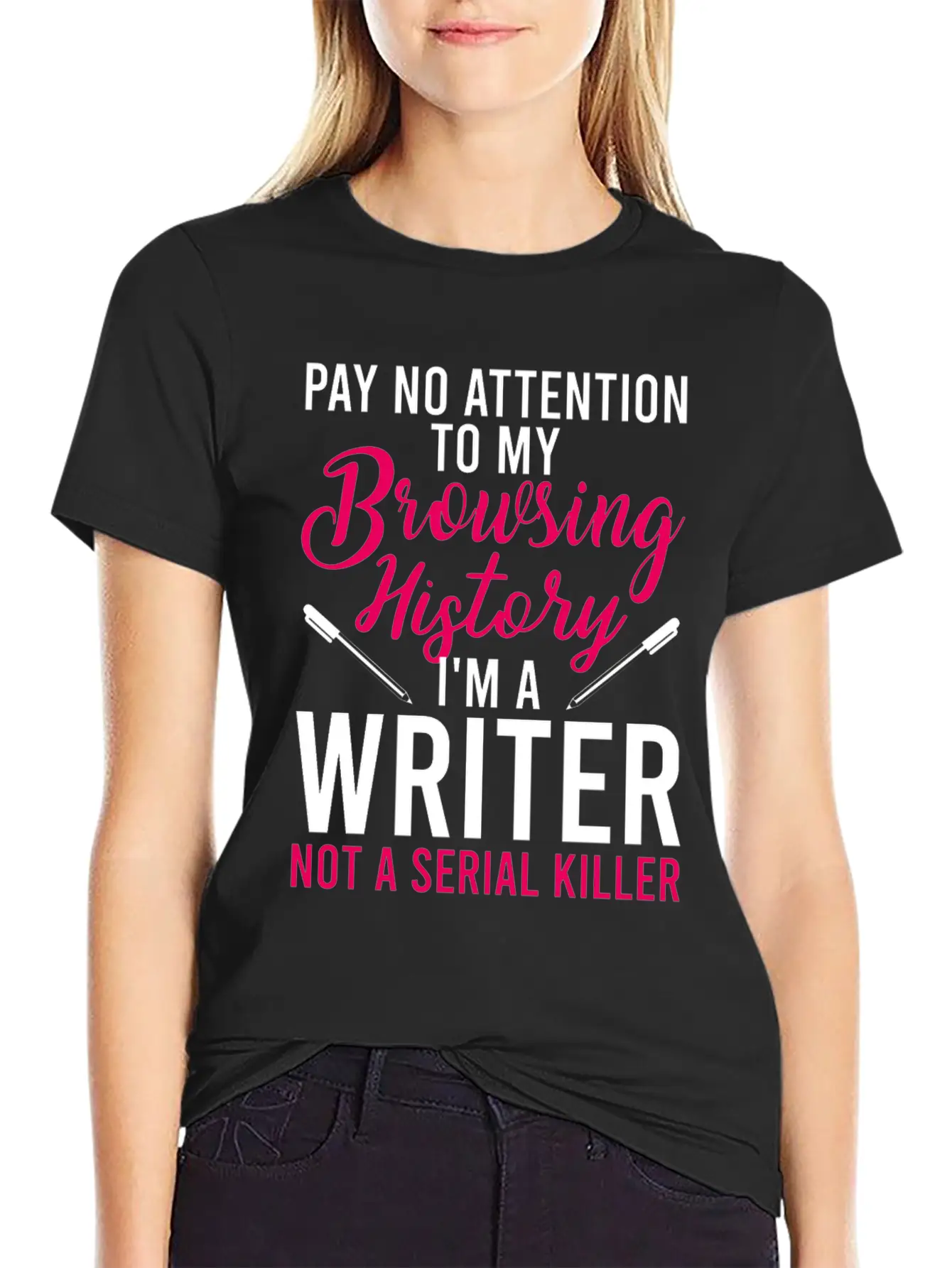 Author Book Writer Literature Bookworm Writing Lightweight Cotton T-Shirt – Daily Comfort Graphic Shirt