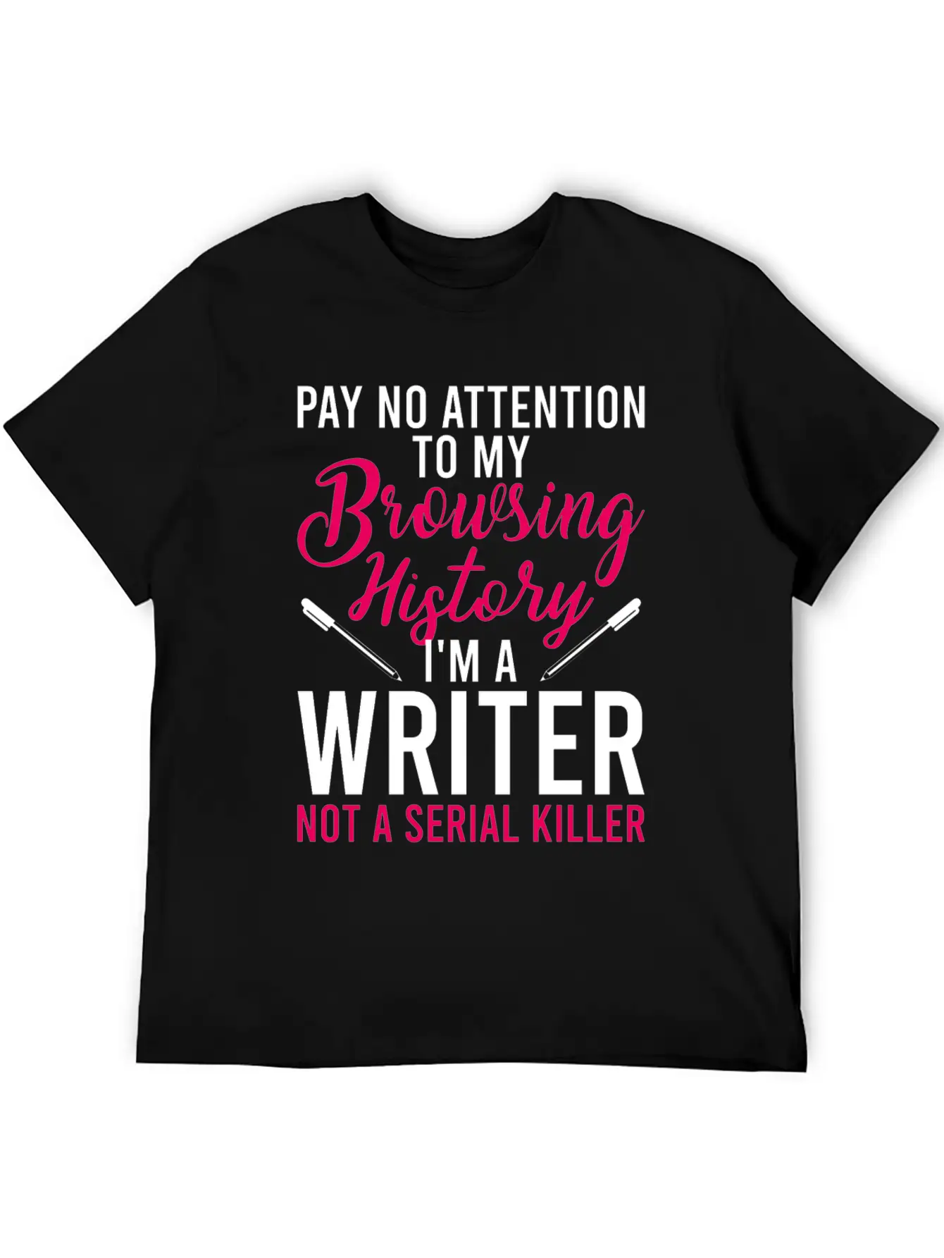 Author Book Writer Literature Bookworm Writing Lightweight Cotton T-Shirt – Daily Comfort Graphic Shirt