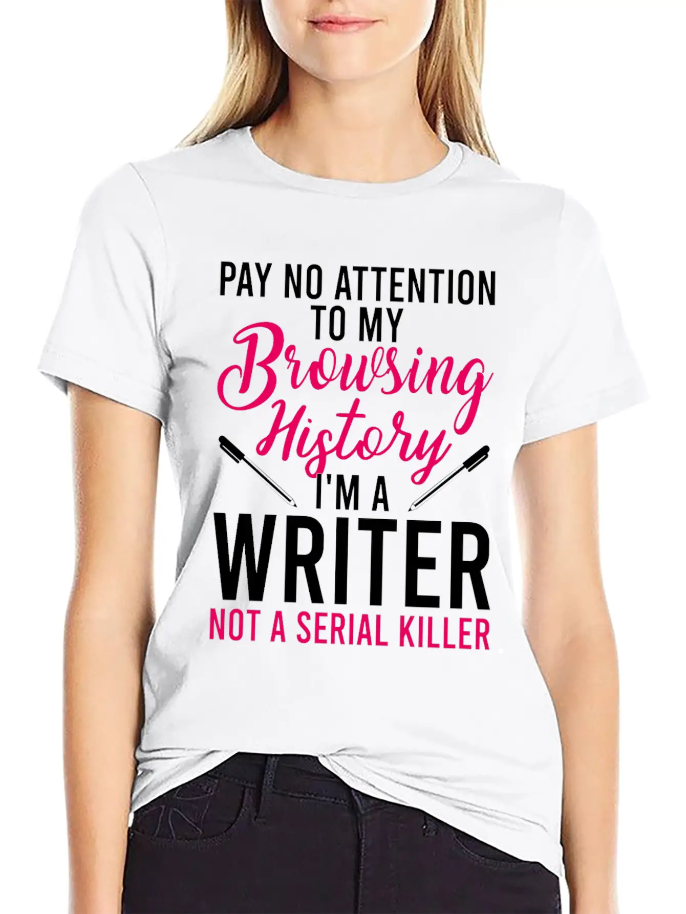 Author Book Writer Literature Bookworm Writing Lightweight Cotton T-Shirt – Daily Comfort Graphic Shirt