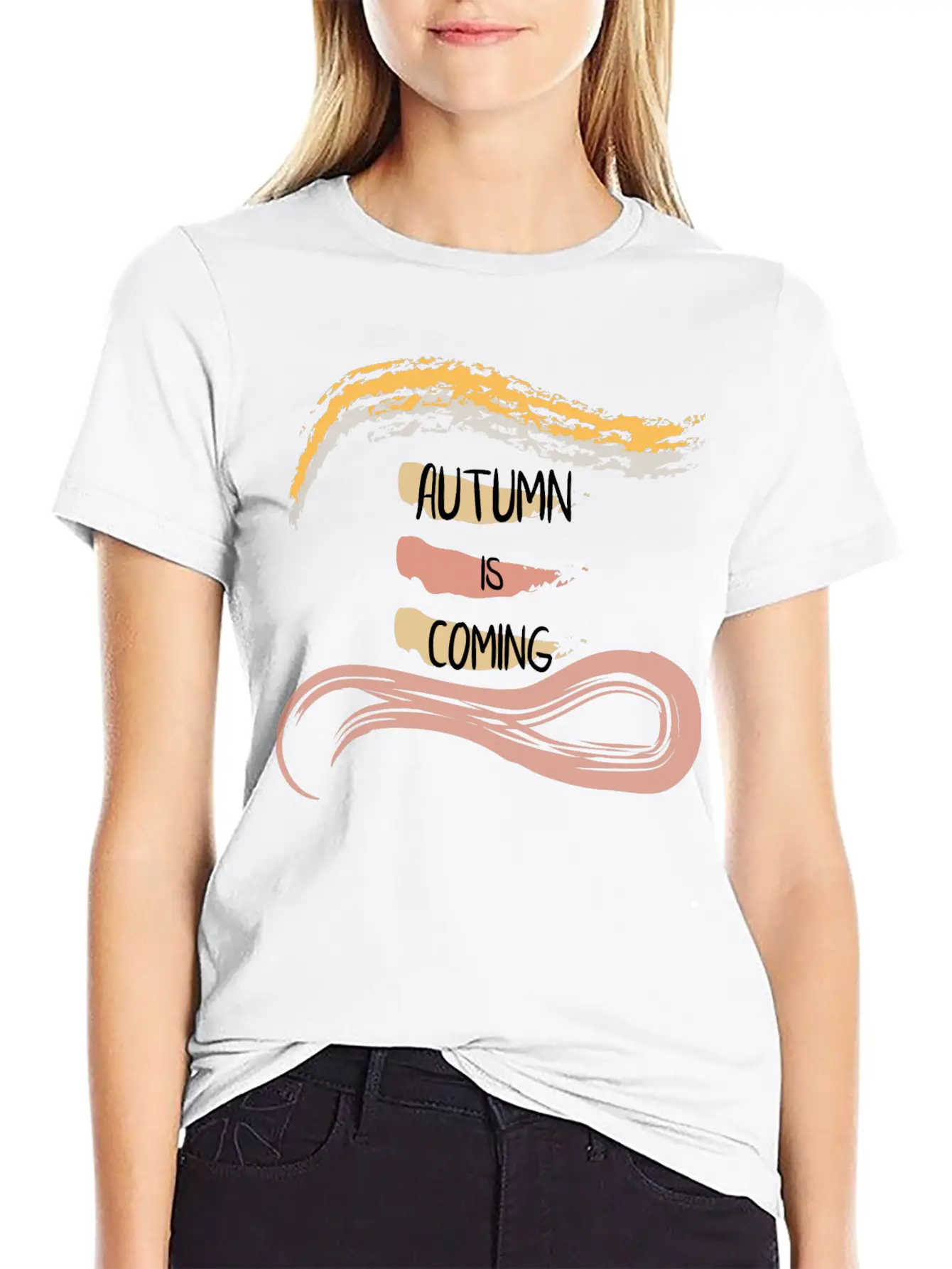 Autumn Is Coming Lightweight Cotton T-Shirt – Daily Comfort Graphic Shirt