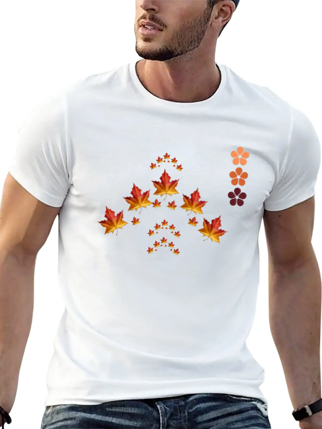 Autumn Lightweight Cotton T-Shirt – Daily Comfort Graphic Shirt