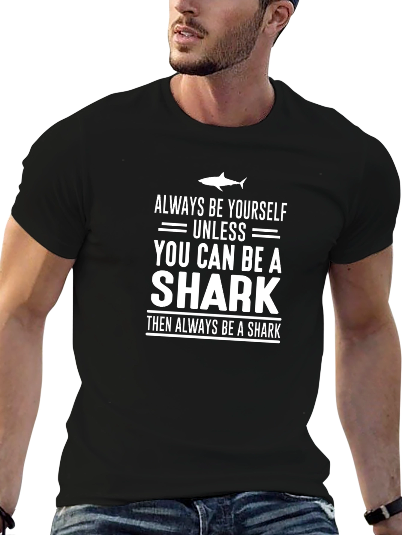 Always Be Yourself Shark Graphic Tee