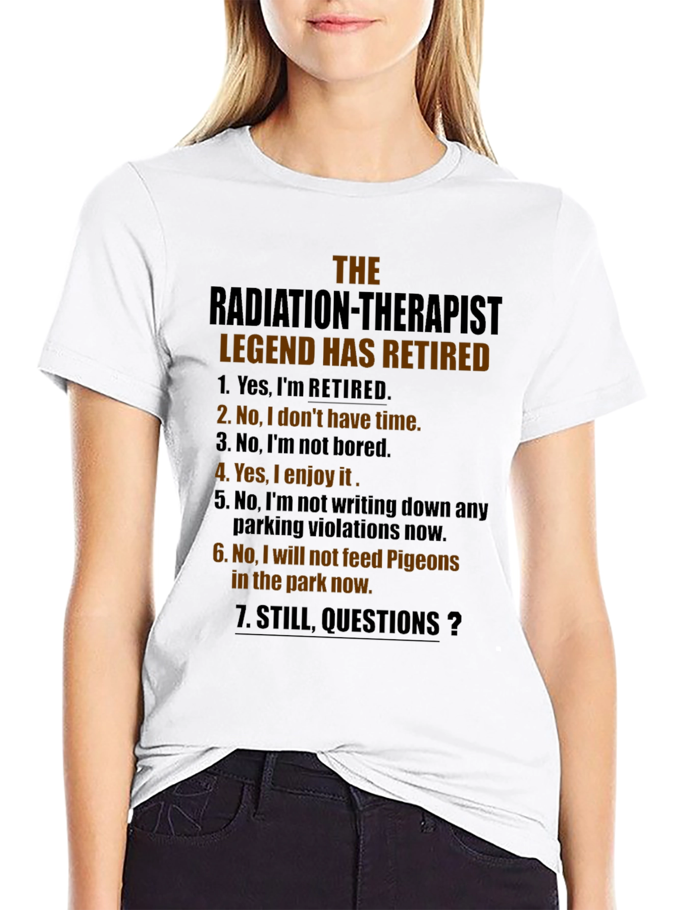Retired Radiation Therapist Legend Graphic Tee