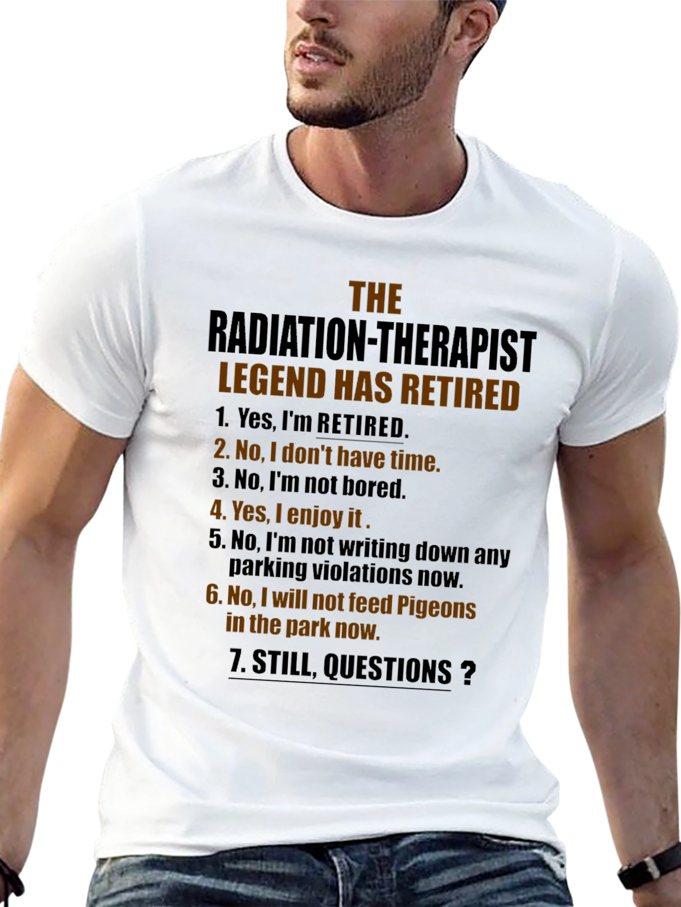 Retired Radiation Therapist Legend Graphic Tee