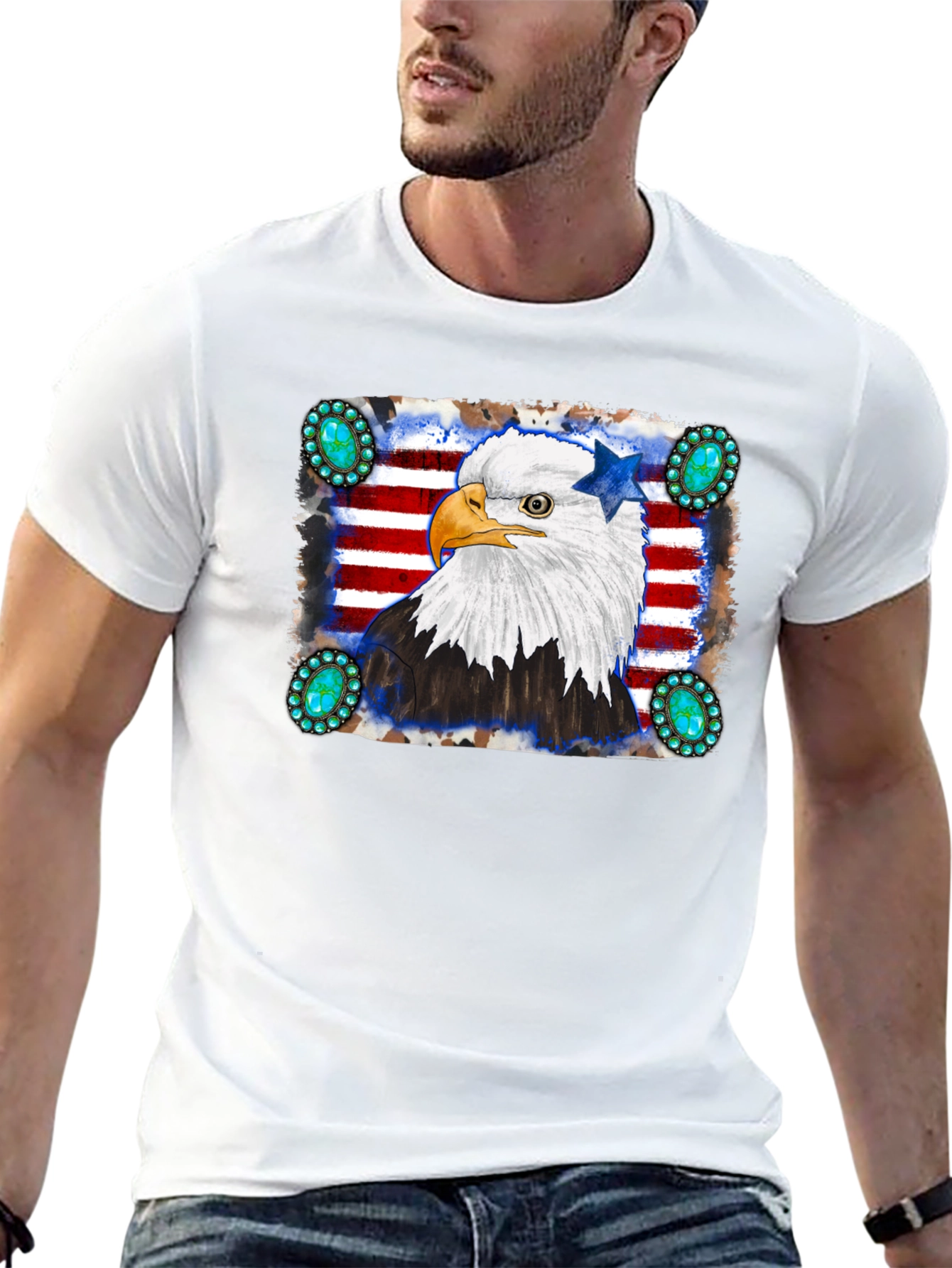 American Eagle Graphic Black T-Shirt