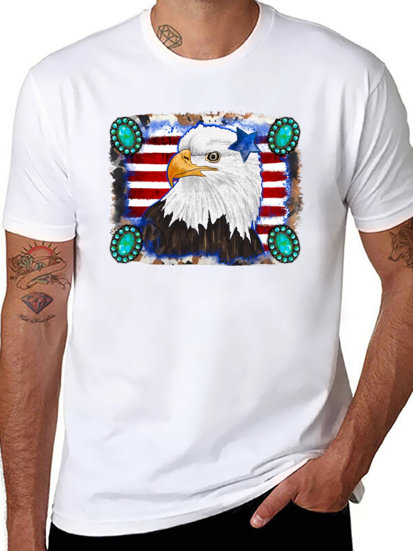 American Eagle Graphic Black T-Shirt