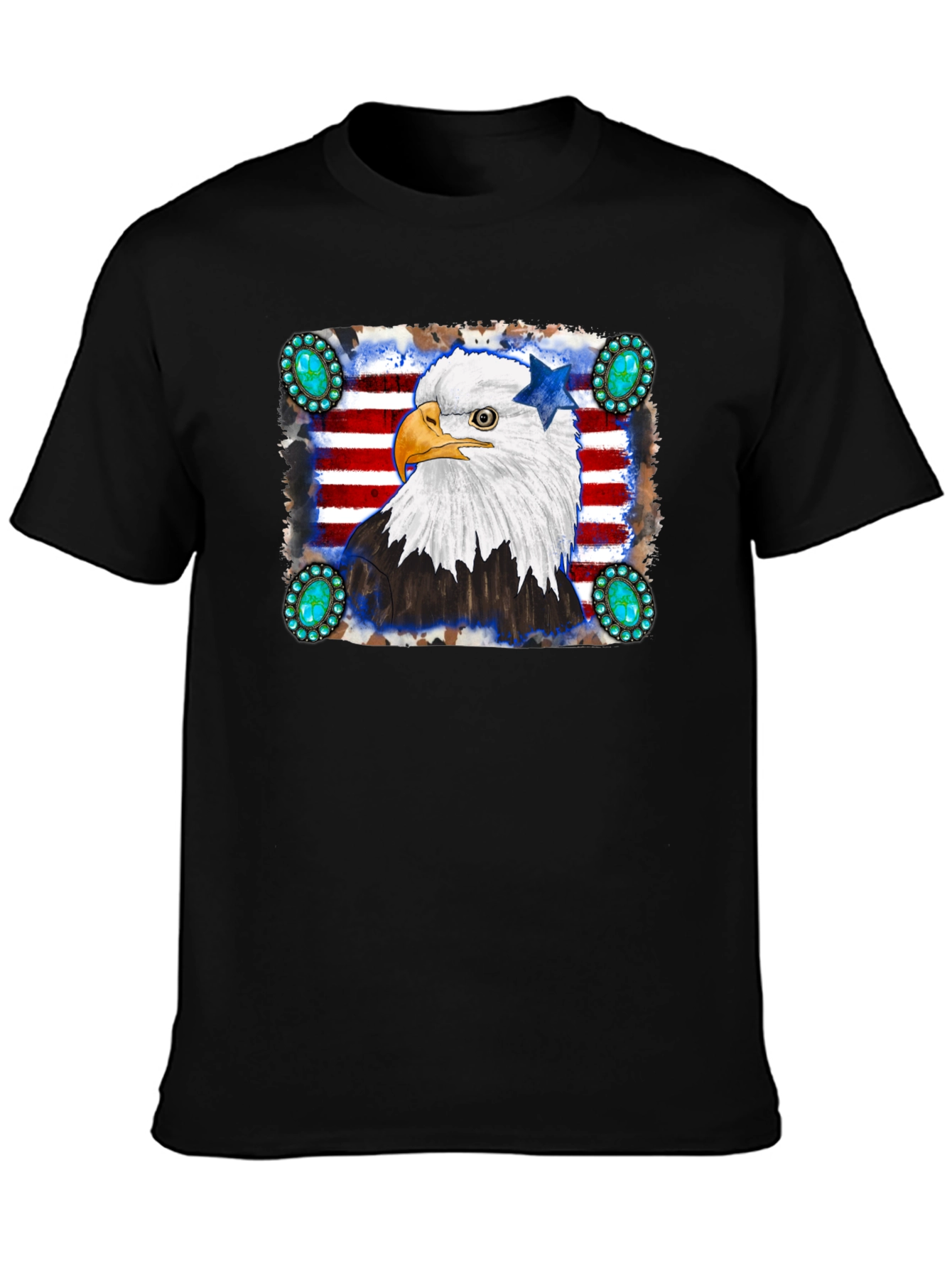American Eagle Graphic Black T-Shirt