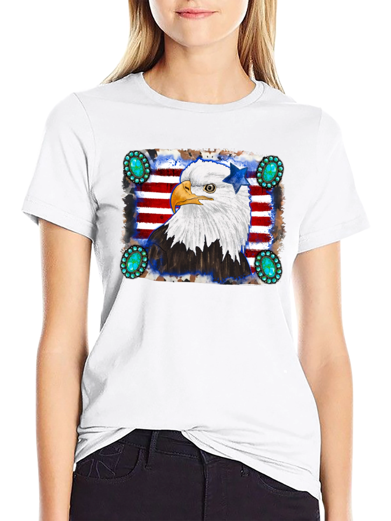 American Eagle Graphic Black T-Shirt