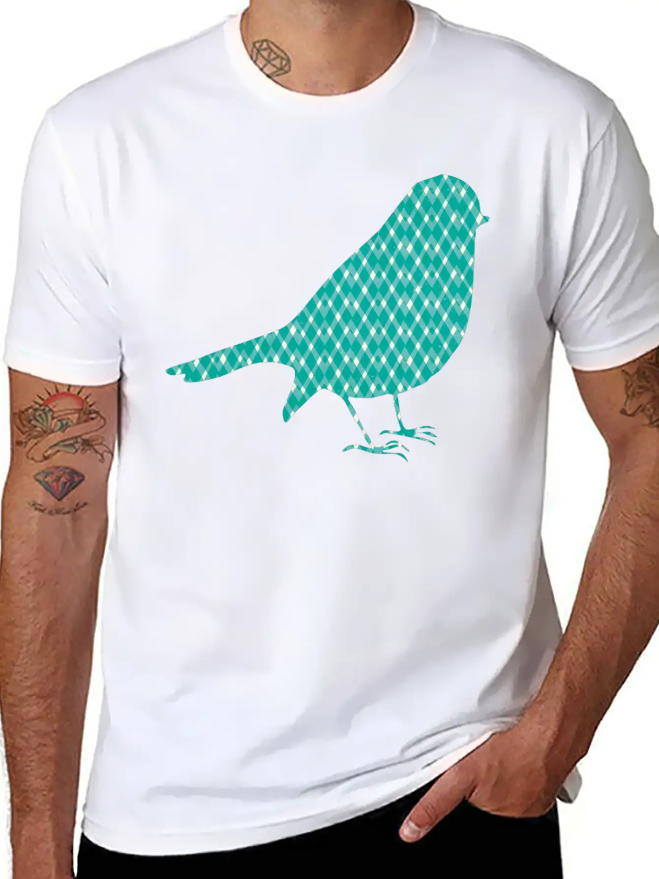 B I R D206 Lightweight Cotton T-Shirt – Daily Comfort Graphic Shirt