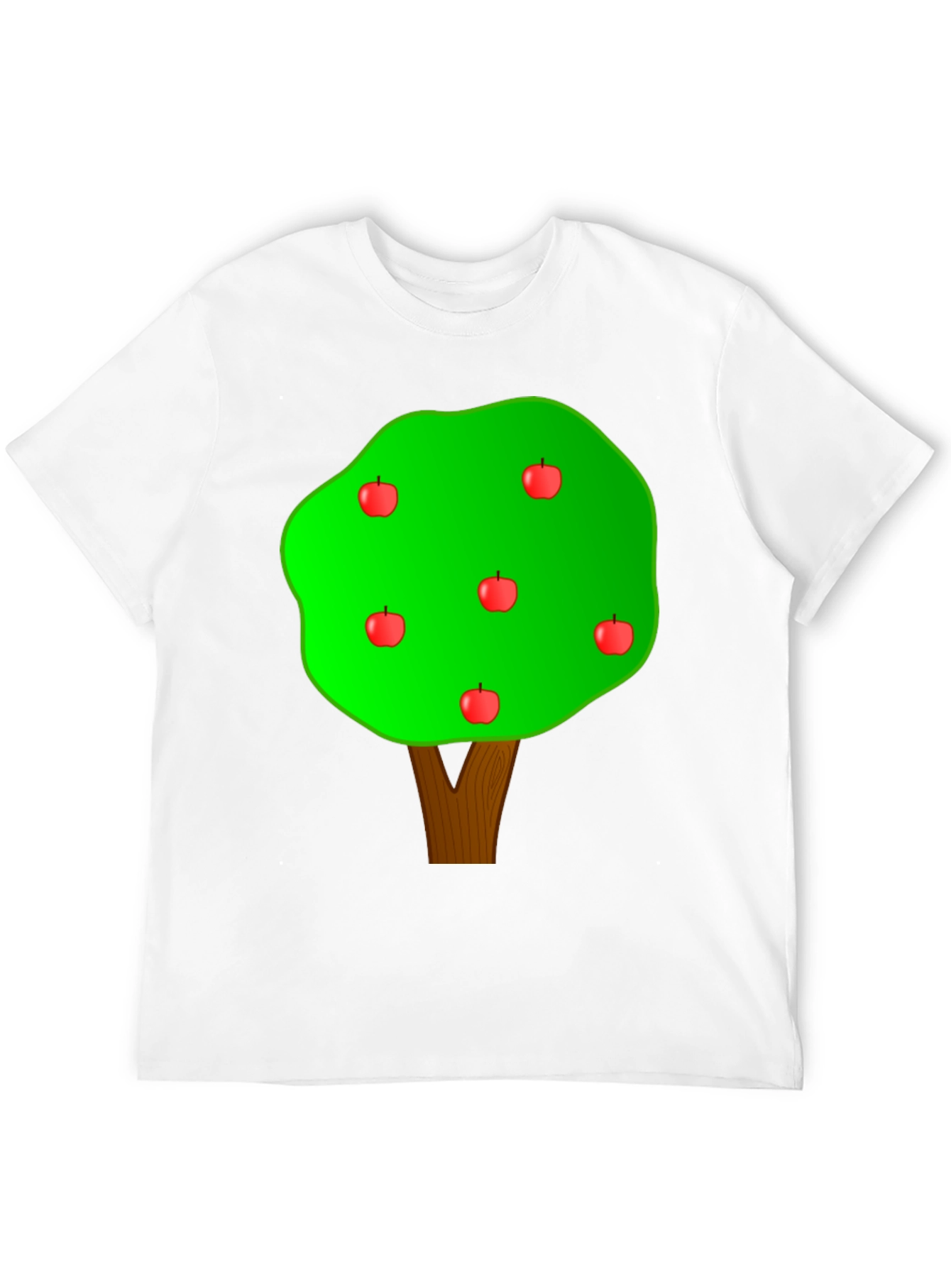 Apple Tree Graphic T-Shirt - Casual Cotton Tee