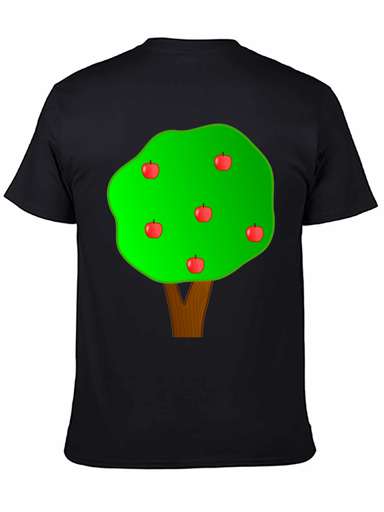 Apple Tree Graphic T-Shirt - Casual Cotton Tee
