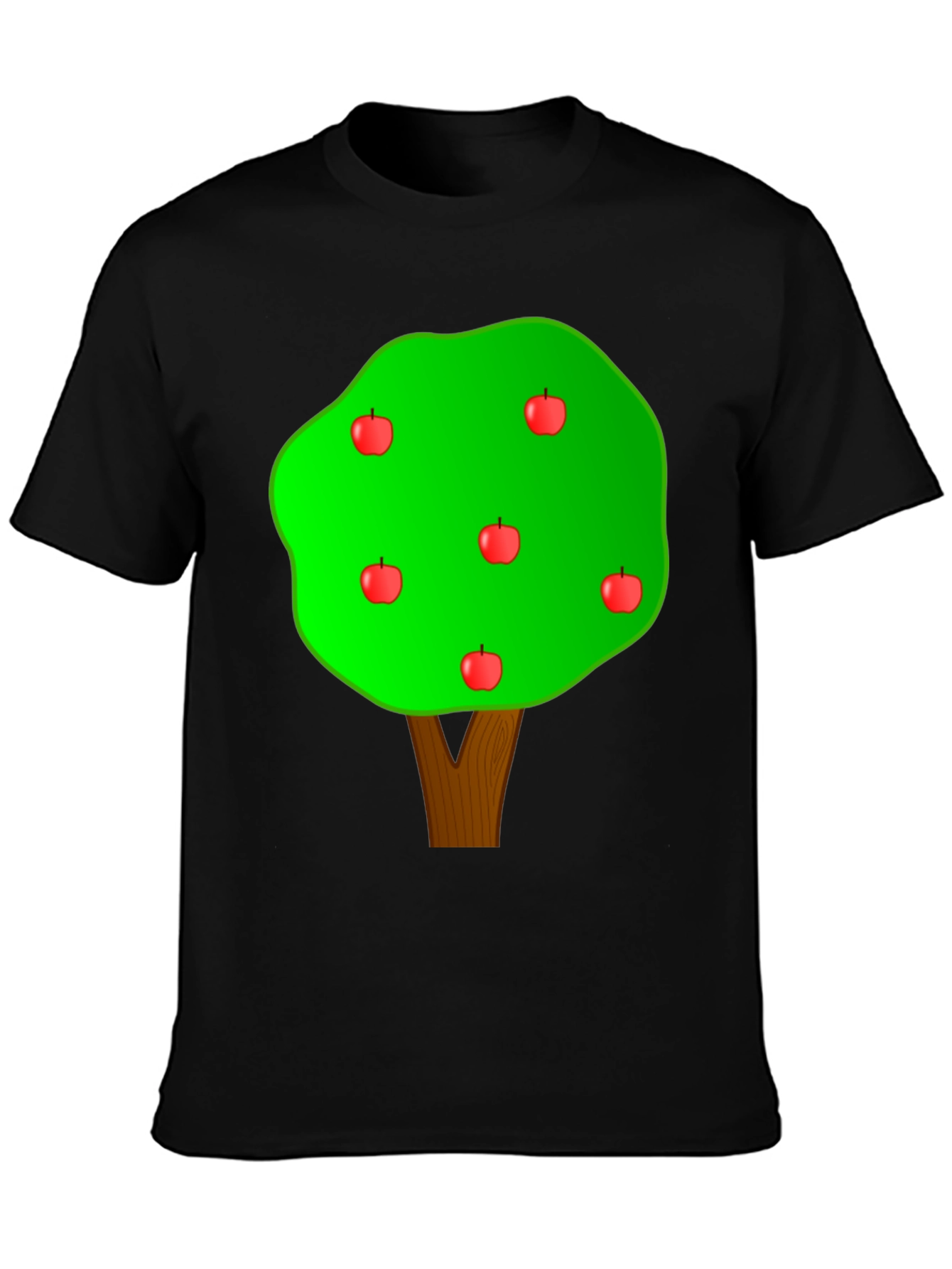 Apple Tree Graphic T-Shirt - Casual Cotton Tee