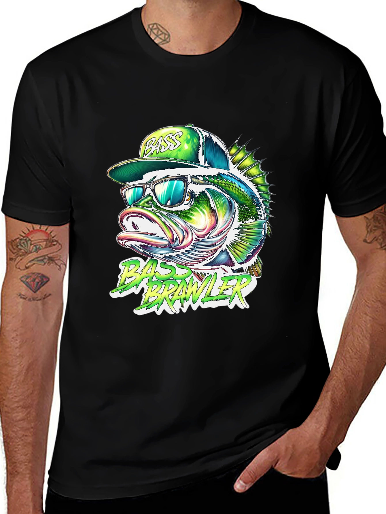 Bass Brawler Graphic T-Shirt - Angler Style