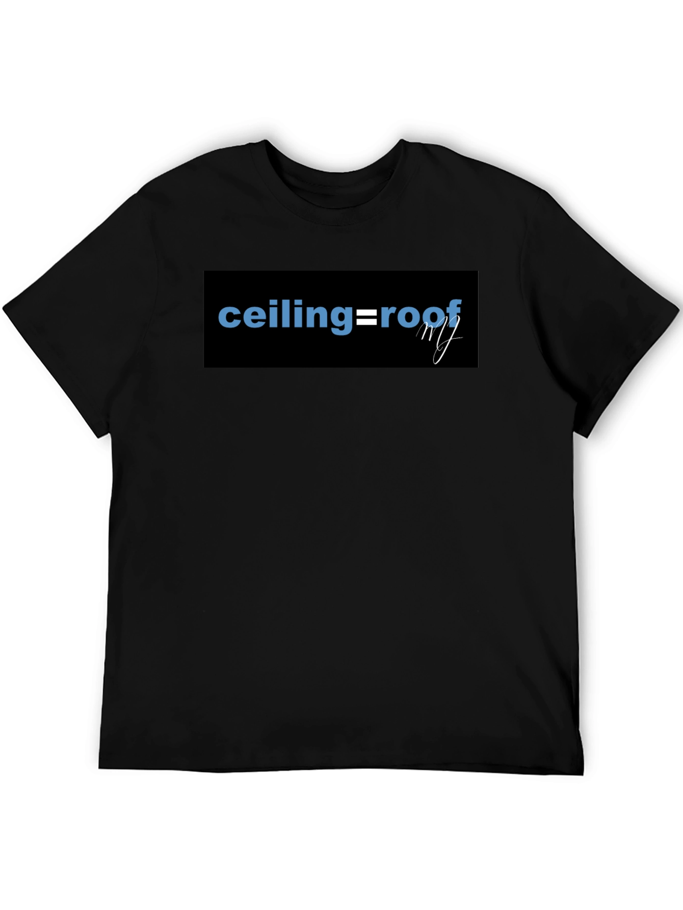 Ceiling Roof Tee - Classic Black T-Shirt