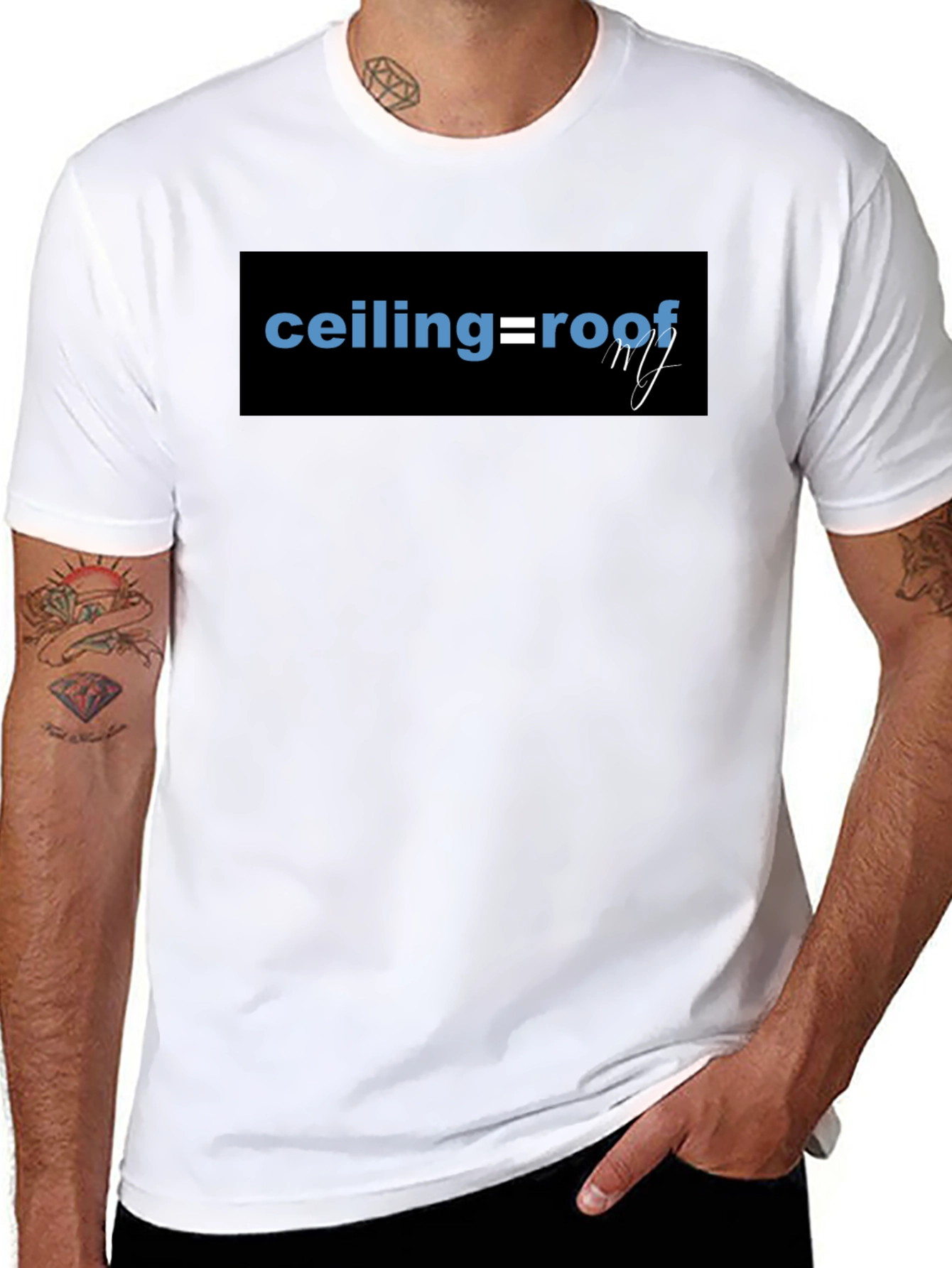 Ceiling Roof Tee - Classic Black T-Shirt