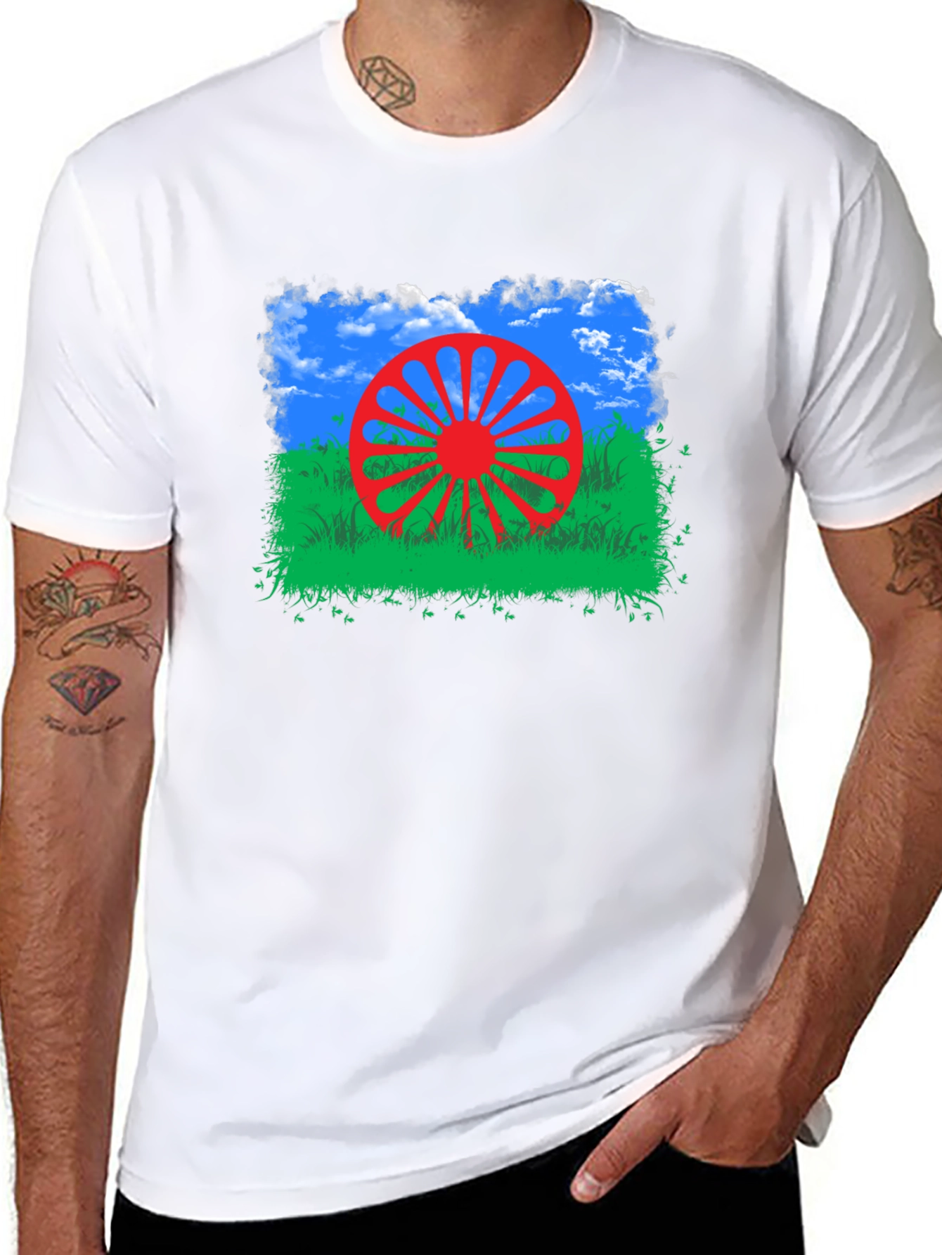 Romani Flag T-Shirt - Roma People Design