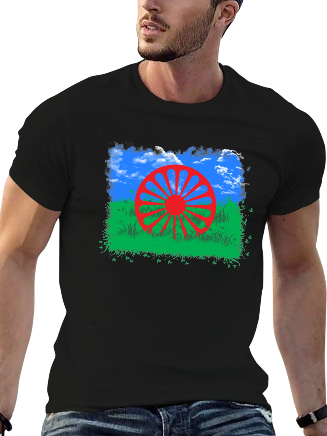 Romani Flag T-Shirt - Roma People Design
