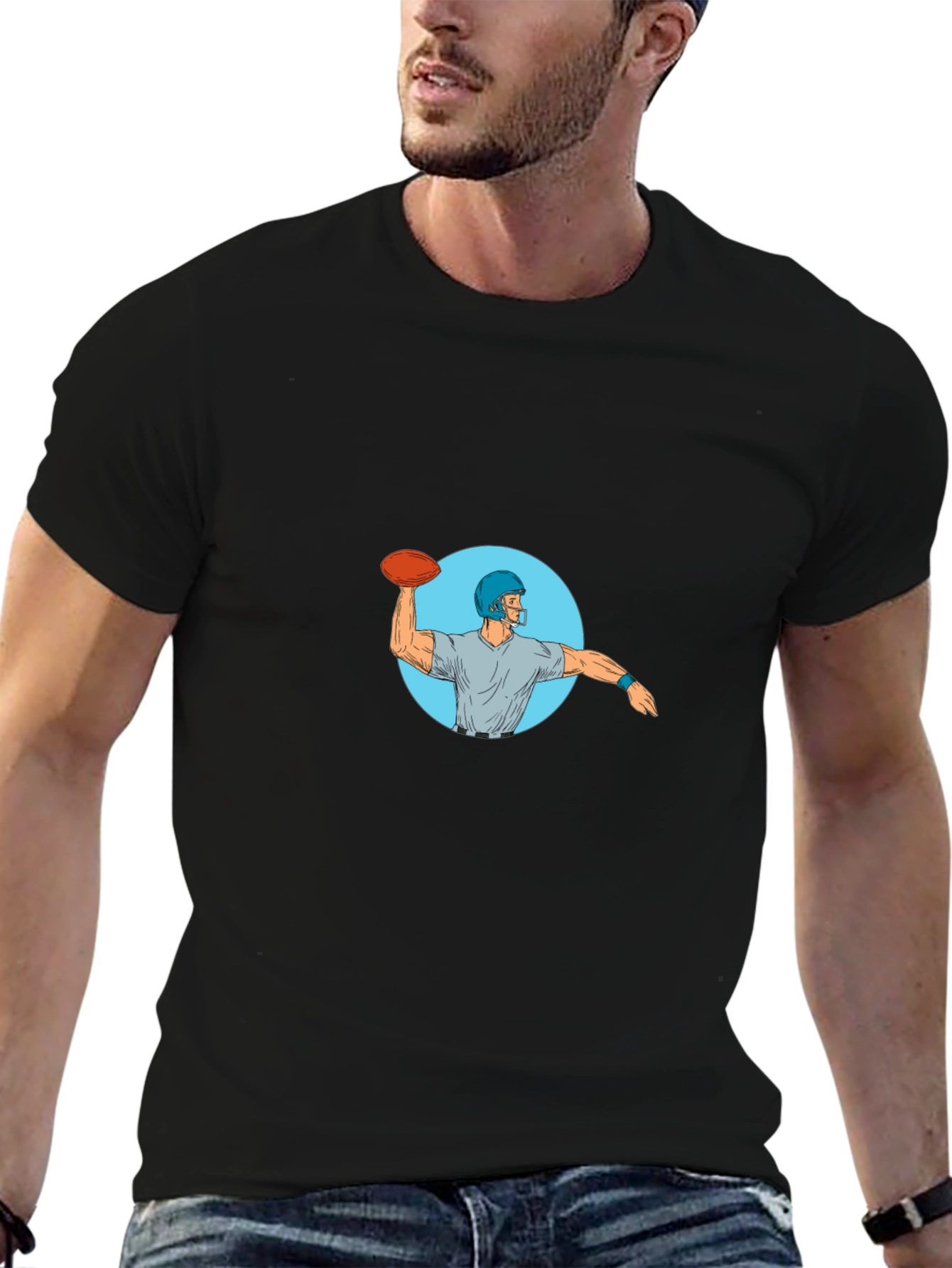 Quarterback Throwing T-Shirt