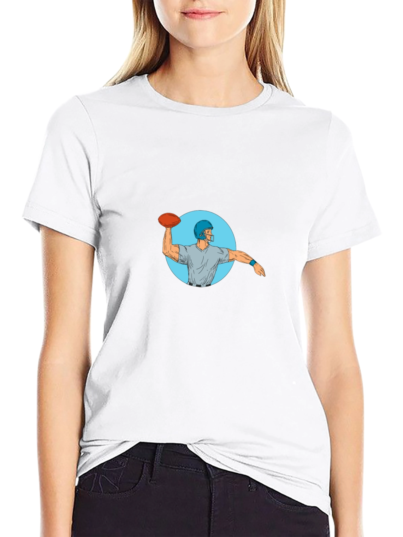 Quarterback Throwing T-Shirt