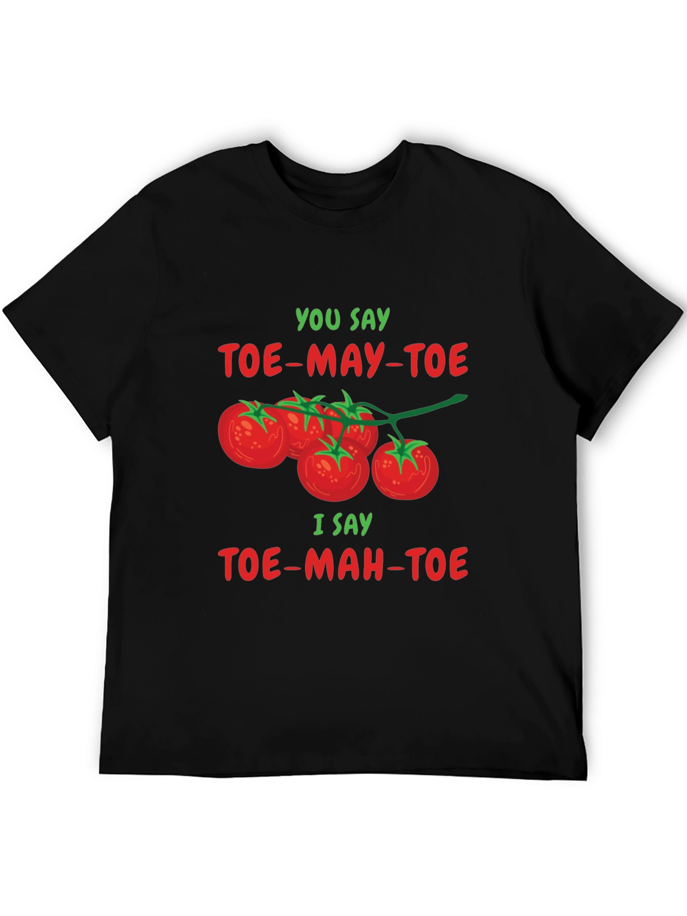 Tomato Pun T-Shirt: Toe-may-toe Toe-mah-toe Tee