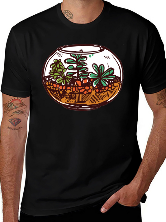 Terrarium Graphic Tee - Unique Plant Lover Shirt