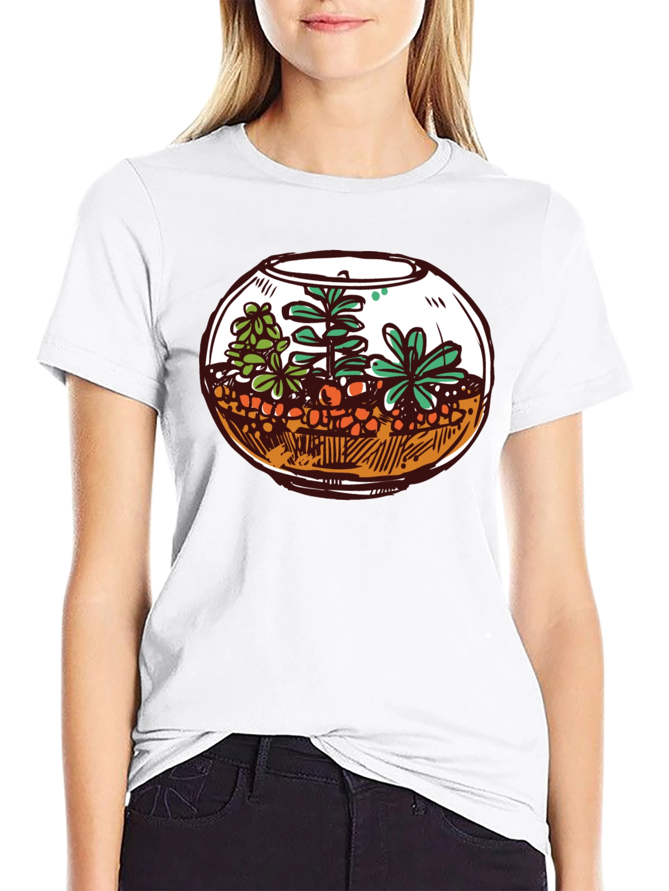 Terrarium Graphic Tee - Unique Plant Lover Shirt