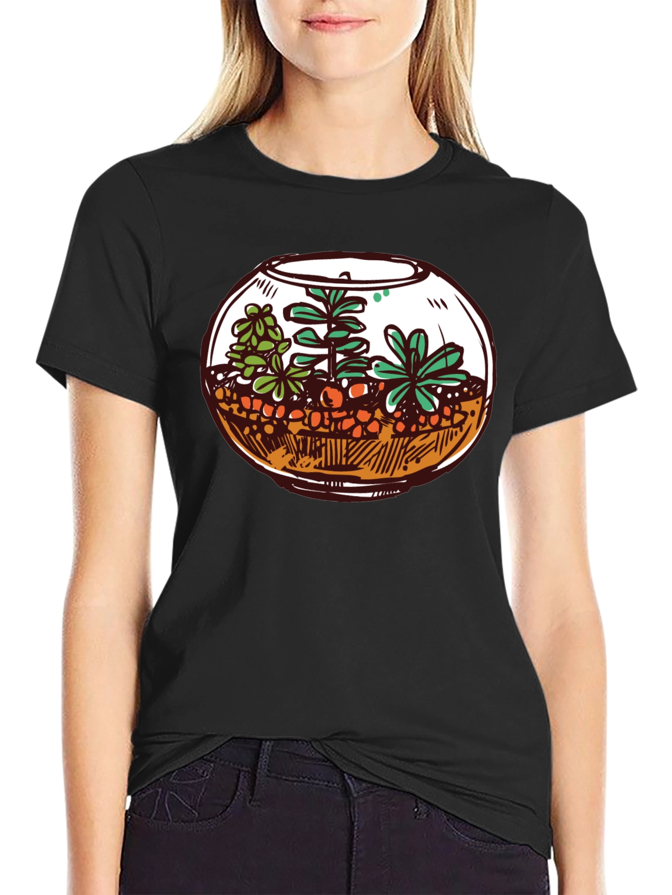 Terrarium Graphic Tee - Unique Plant Lover Shirt