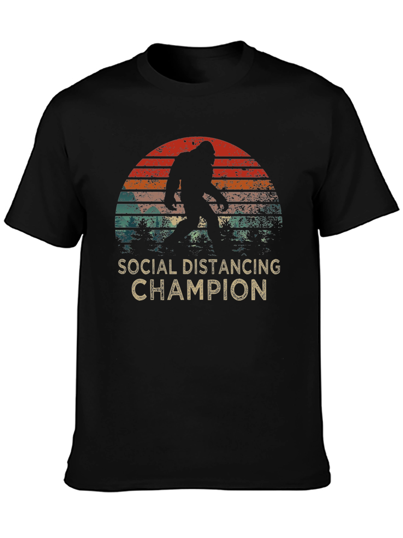 Social Distancing Champion Bigfoot T-Shirt