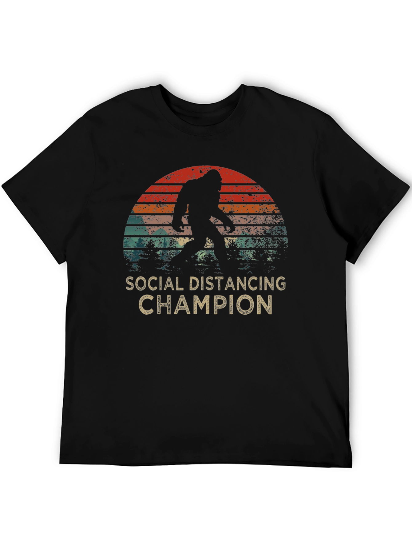 Social Distancing Champion Bigfoot T-Shirt