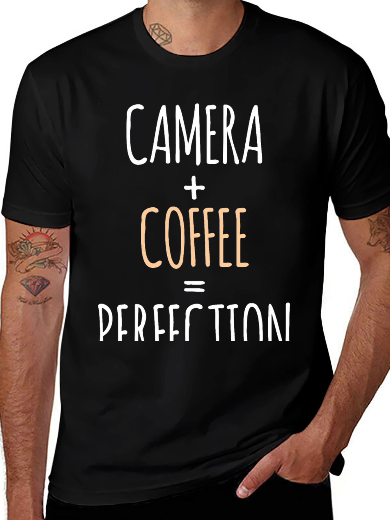 Camera + Coffee = Perfection Graphic Tee