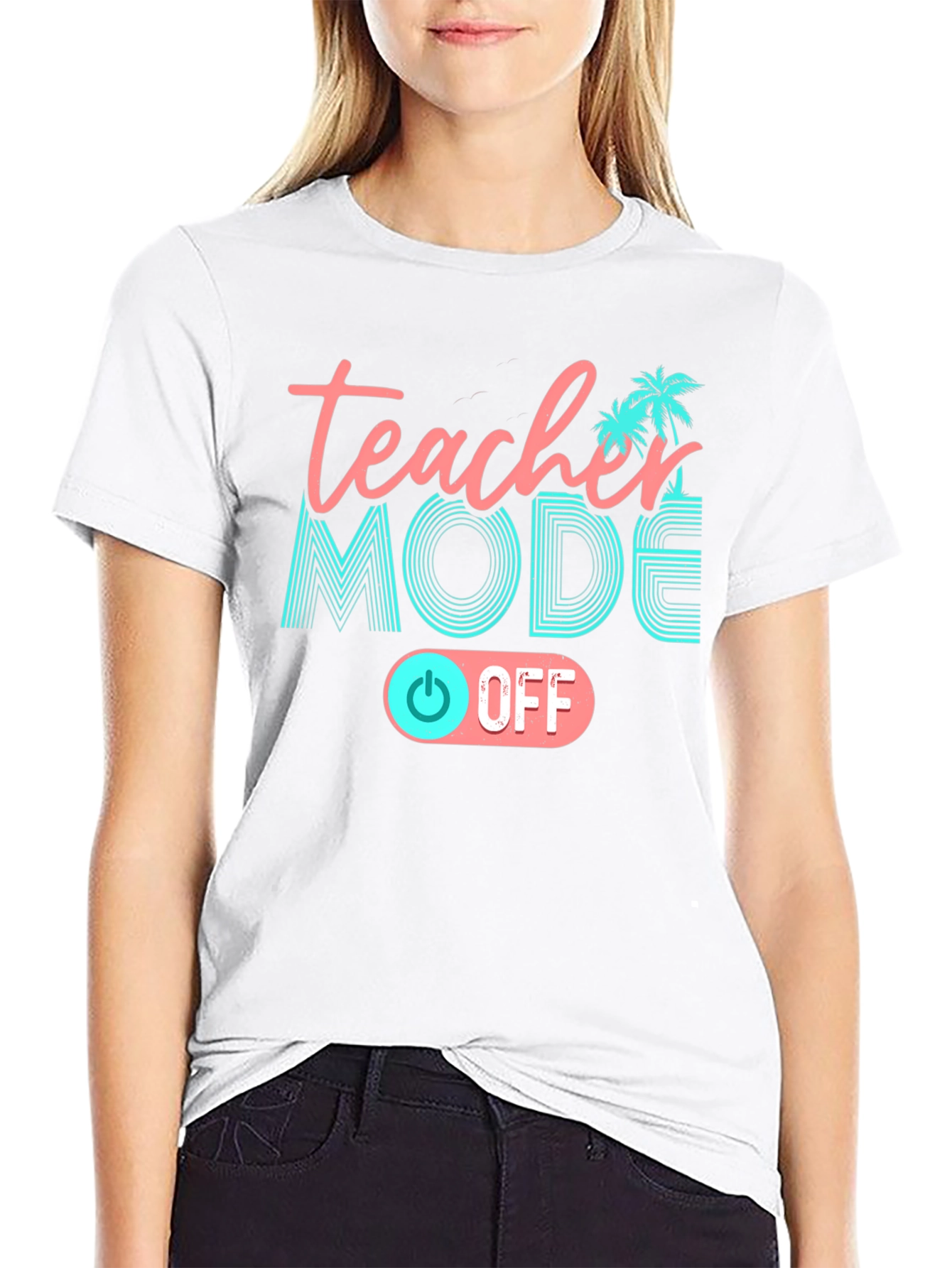 Teacher Mode Off Black T-Shirt