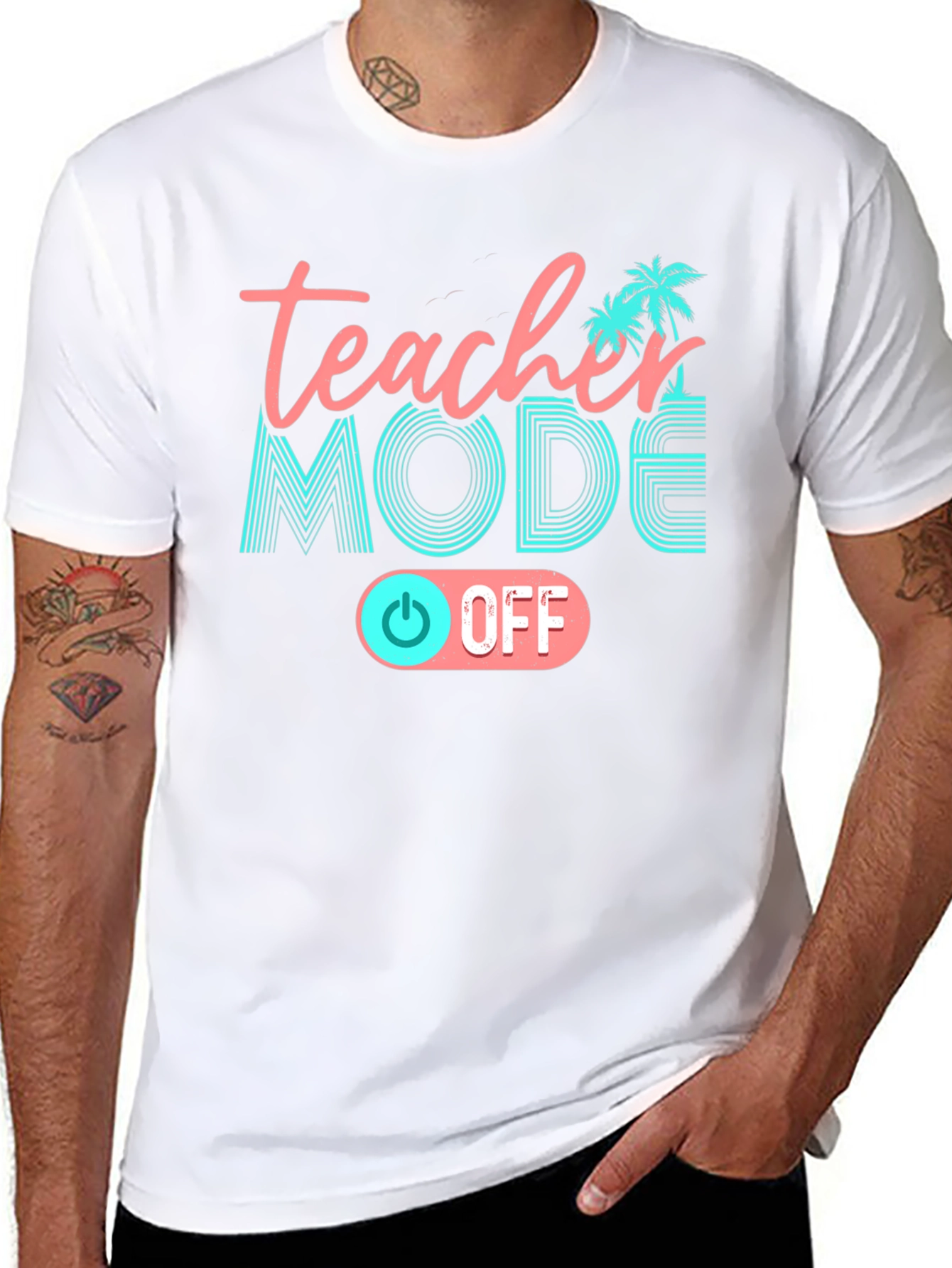 Teacher Mode Off Black T-Shirt
