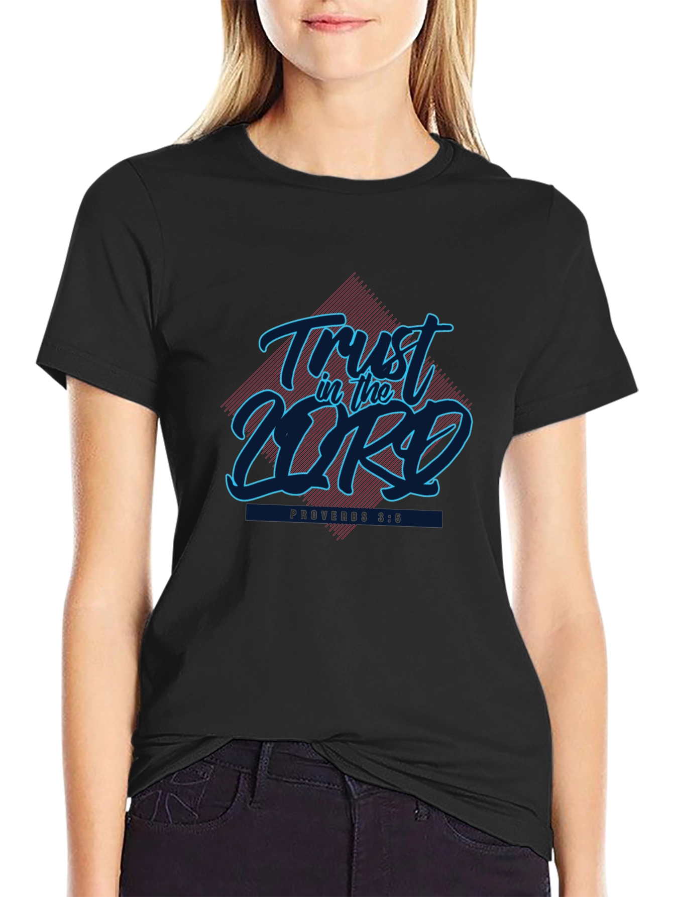 Trust in the Lord Graphic Tee - Black
