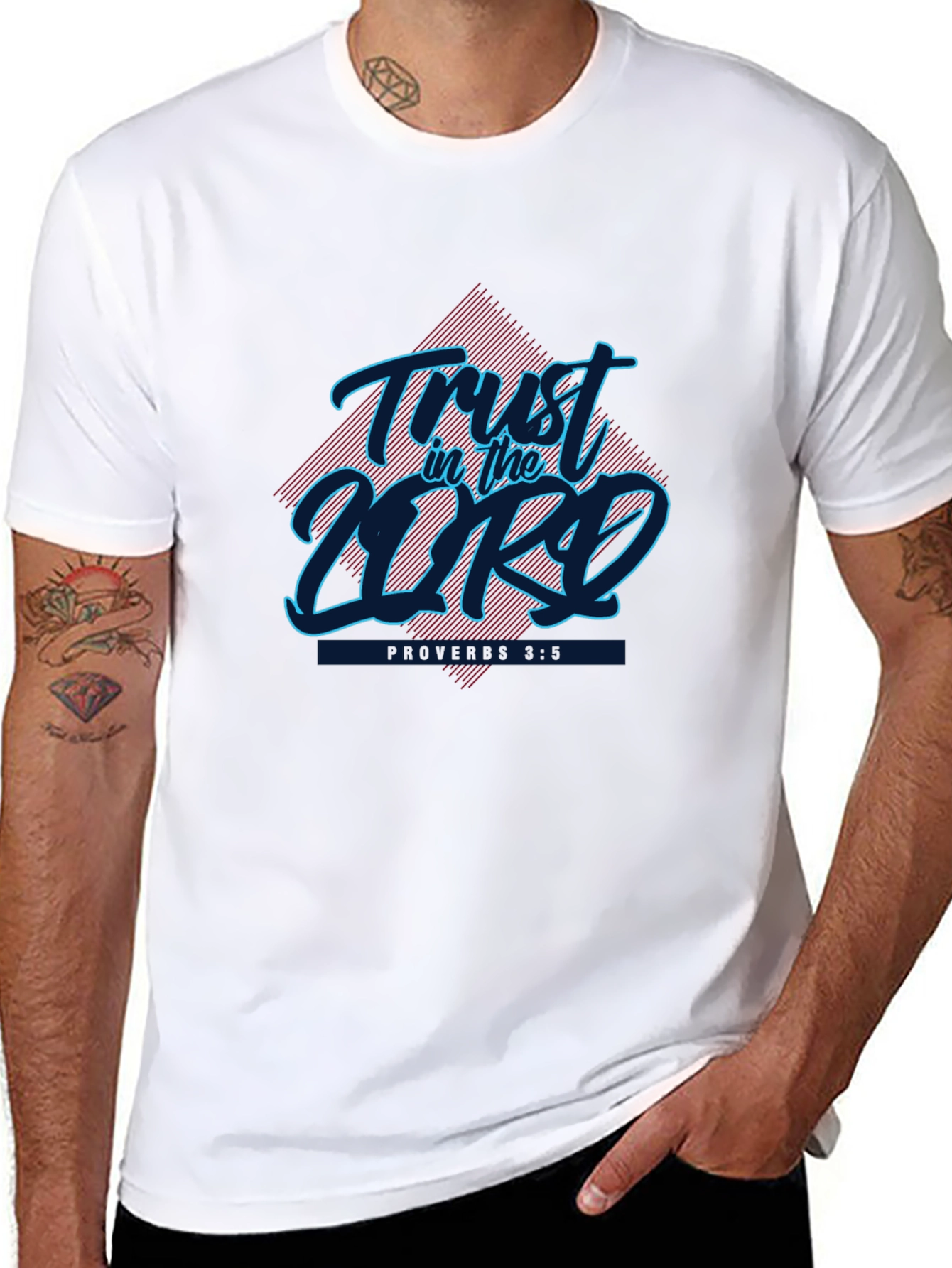 Trust in the Lord Graphic Tee - Black