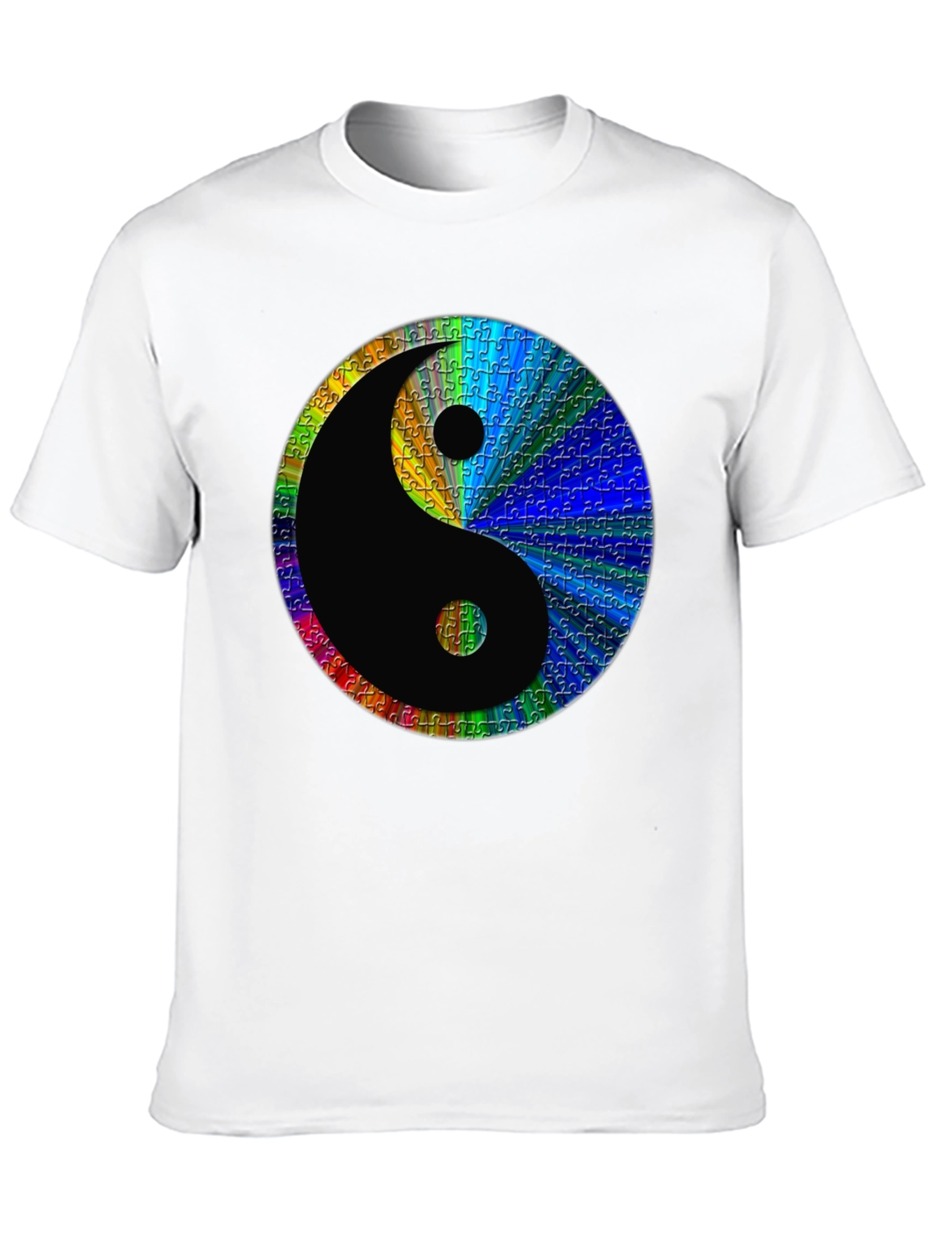 Yin Yang Puzzle Piece T-Shirt - Harmony & Balance