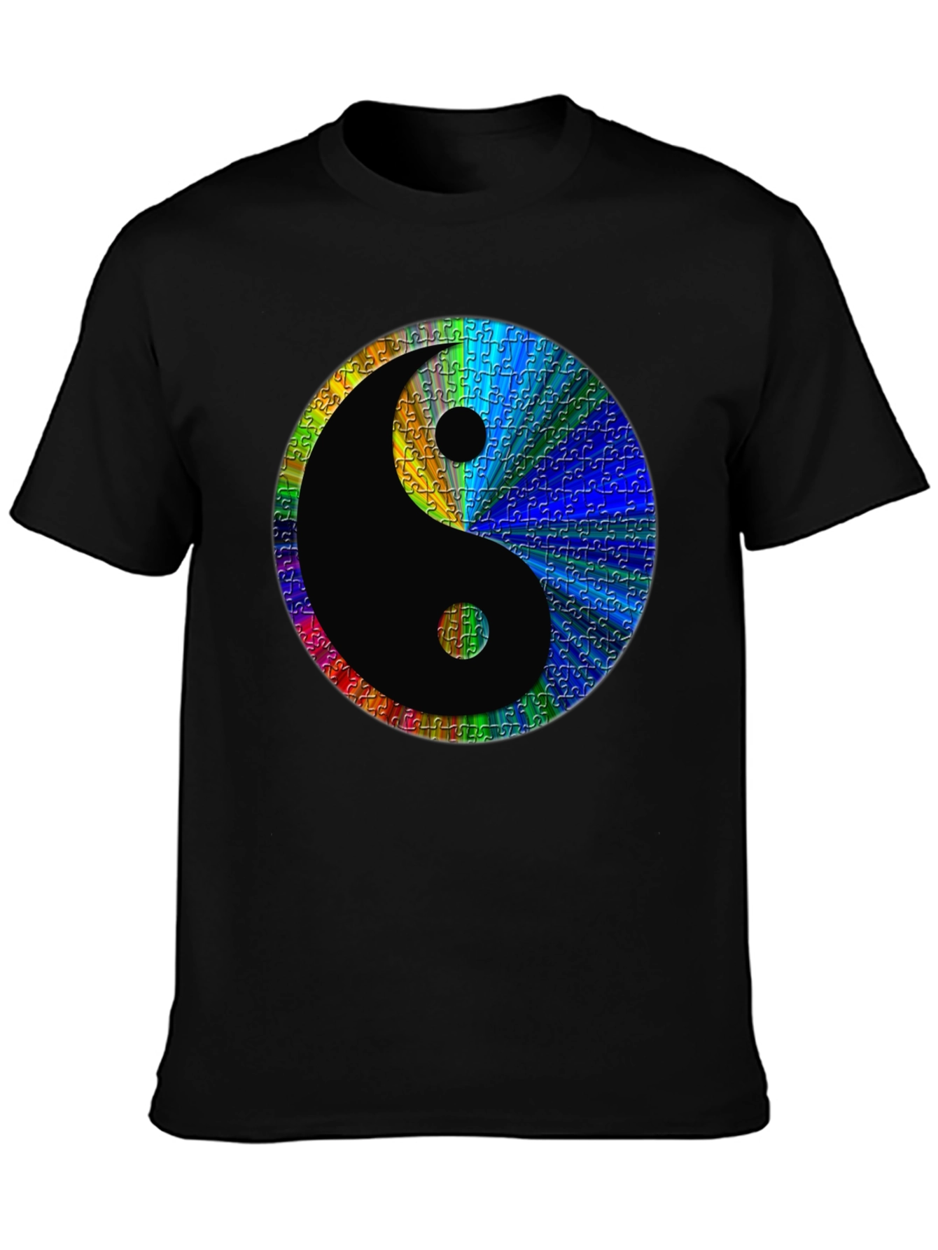 Yin Yang Puzzle Piece T-Shirt - Harmony & Balance