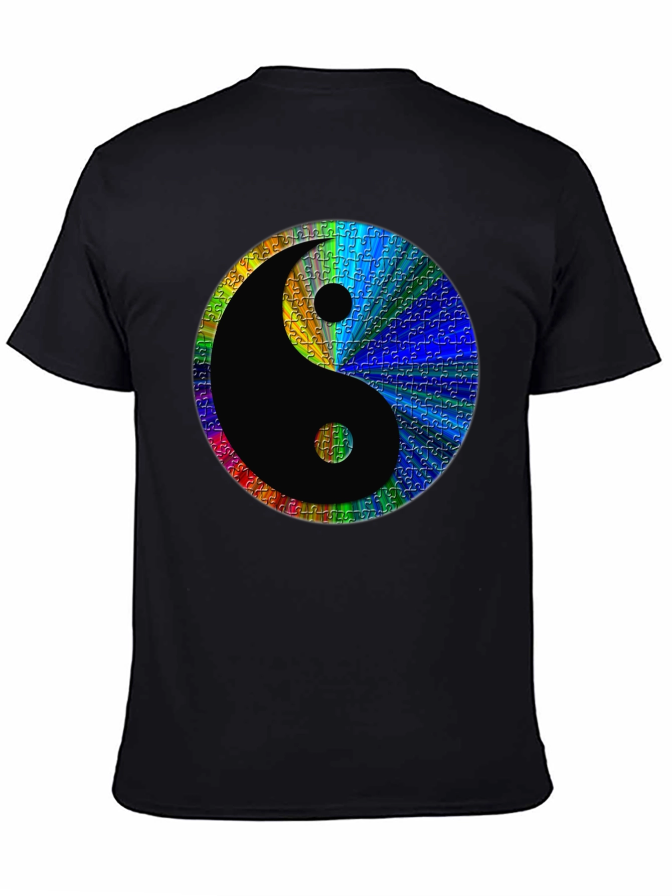Yin Yang Puzzle Piece T-Shirt - Harmony & Balance