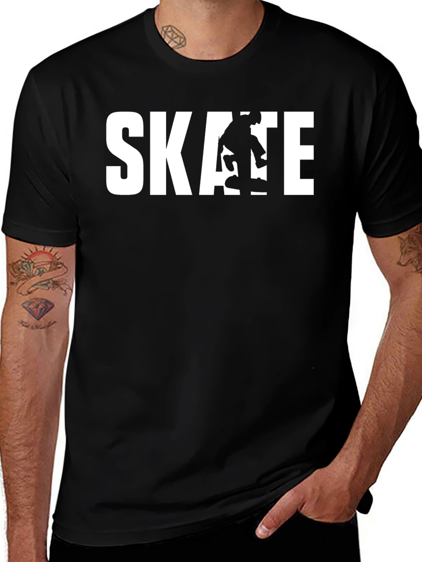 Skate T-Shirt - Black Graphic Tee