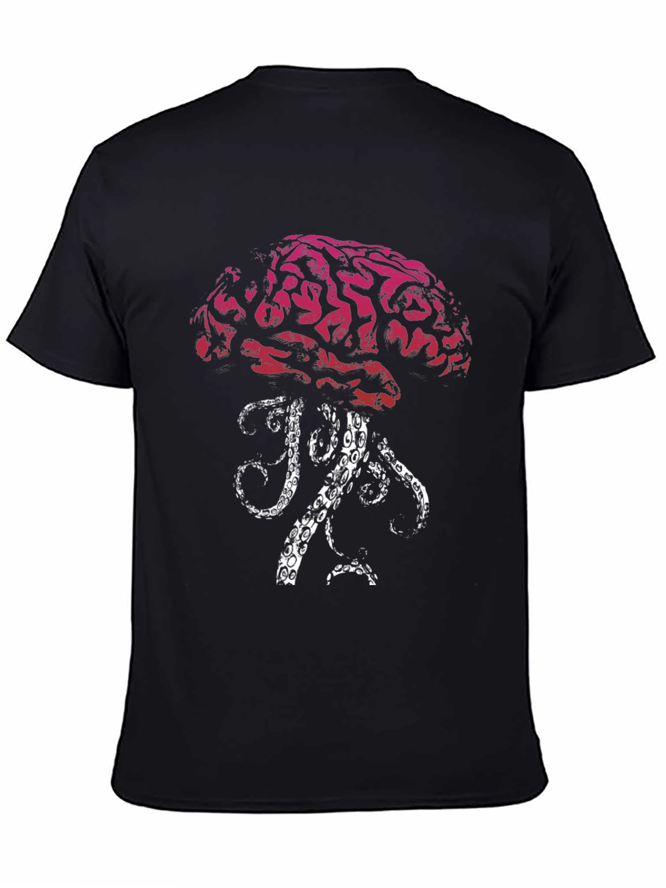 Brain Octopus Graphic Tee - Unique Design T-Shirt