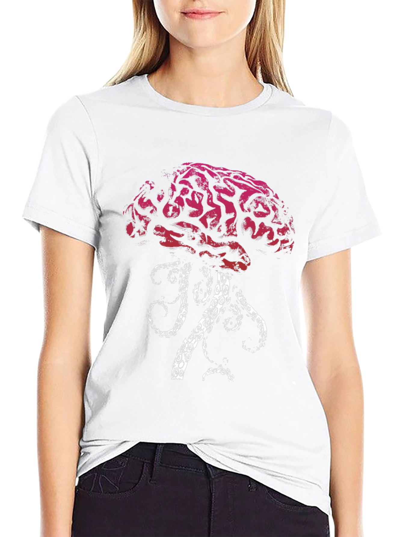 Brain Octopus Graphic Tee - Unique Design T-Shirt