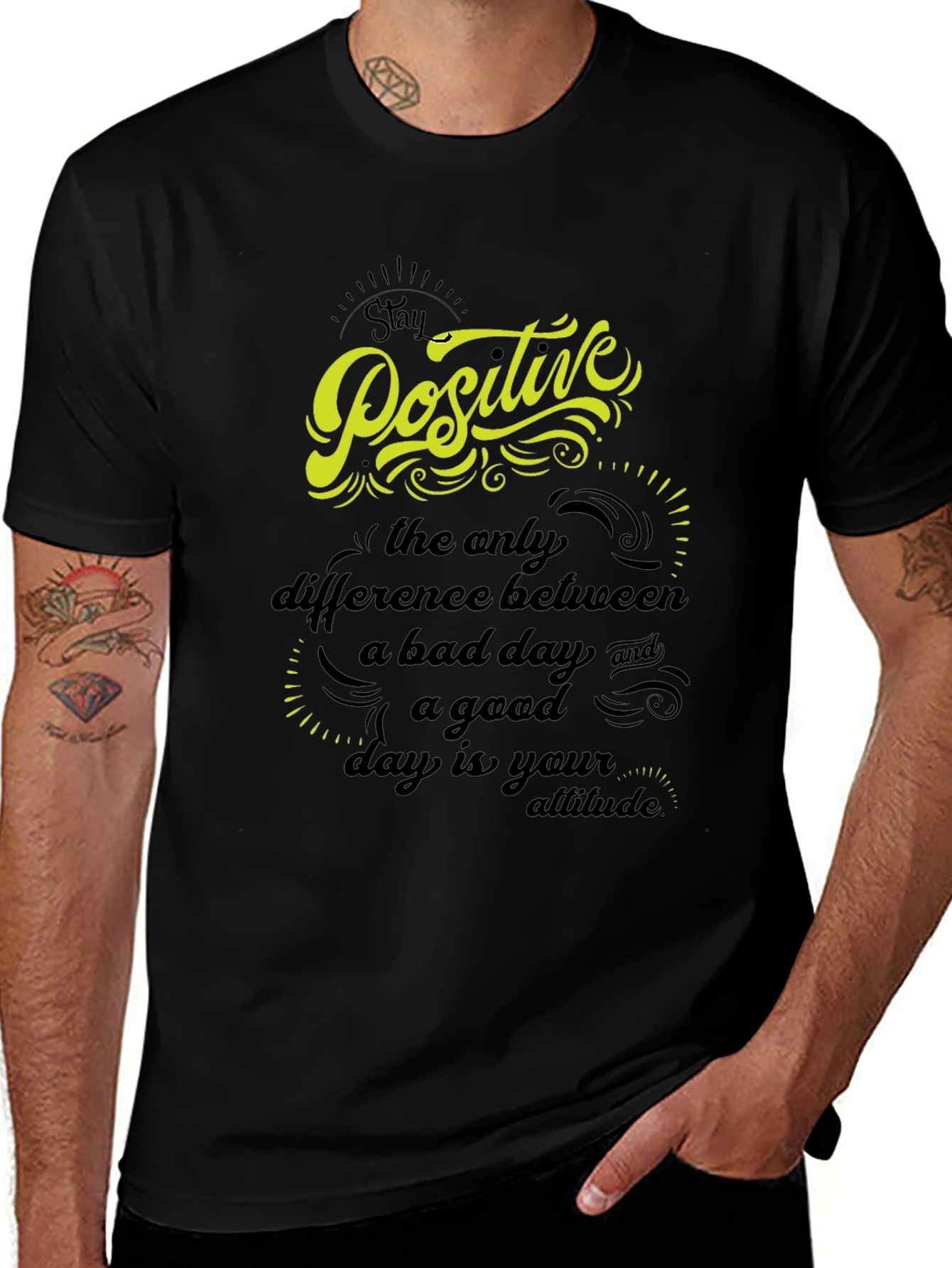 Stay Positive Graphic T-Shirt