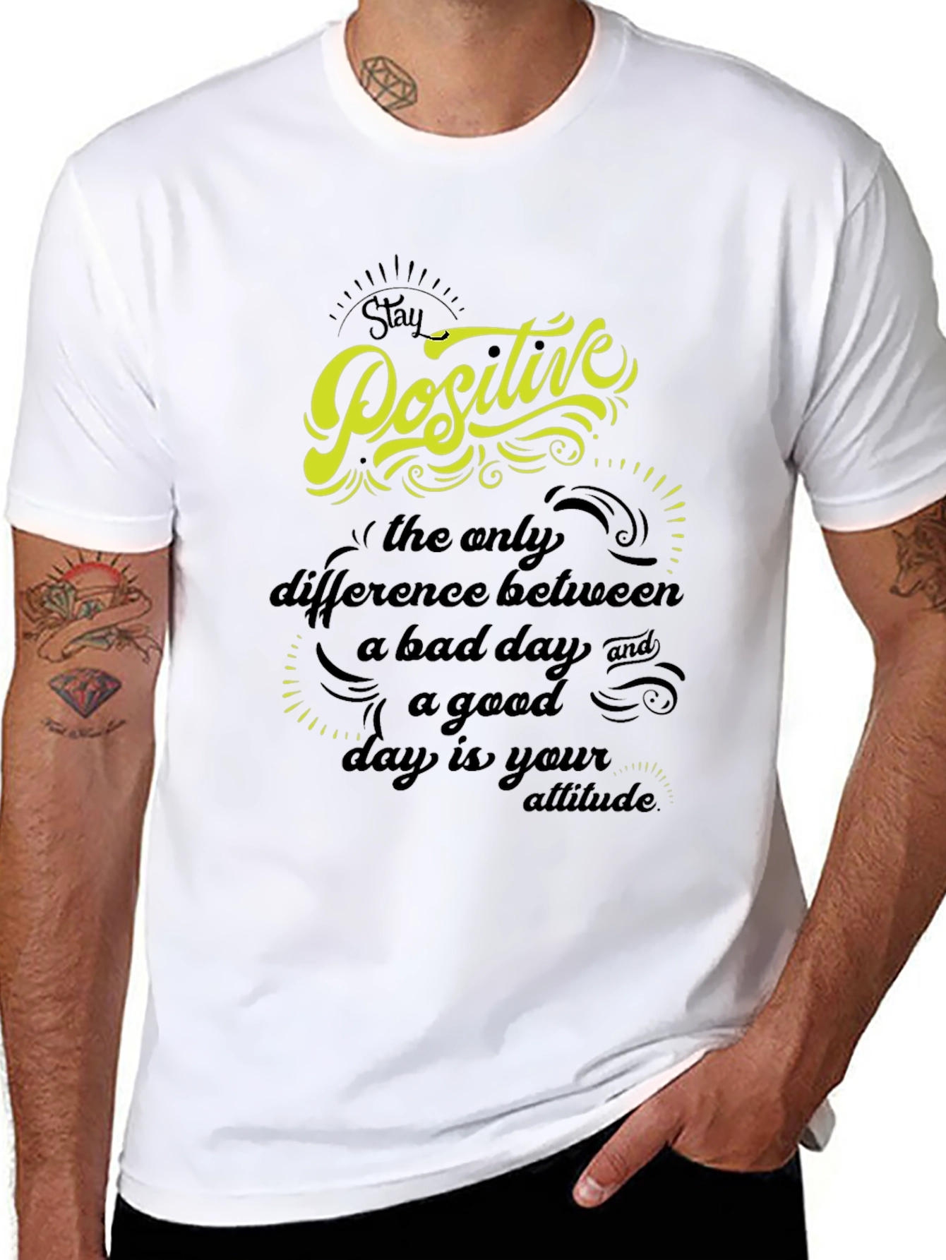 Stay Positive Graphic T-Shirt
