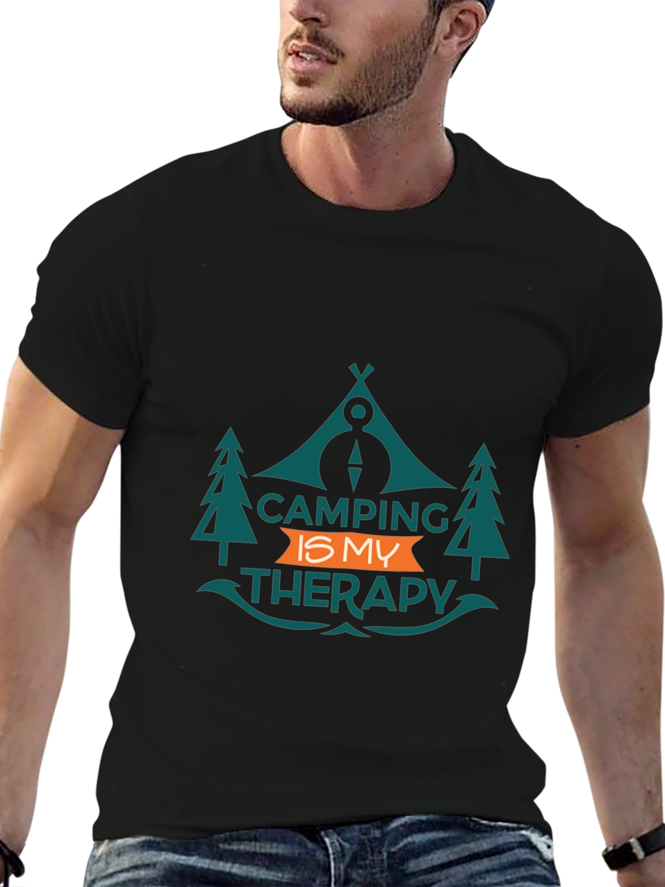 Camping is My Therapy Graphic Tee