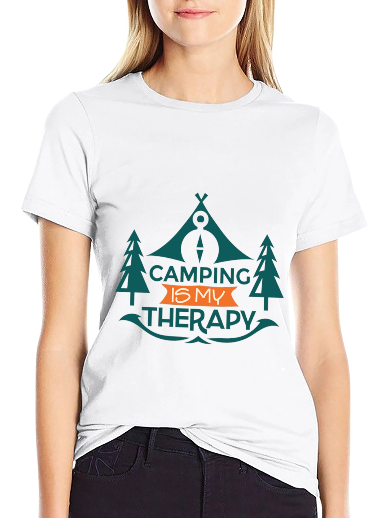 Camping is My Therapy Graphic Tee